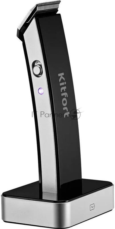 Триммер Kitfort КТ-3108 черный/серебристый 5Вт (насадок в компл:3шт)