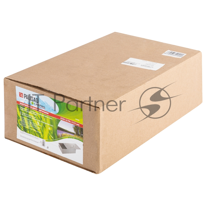 Коптильня двухъярусная 420x270x175 мм, 0,5 мм Россия Camping// Palisad