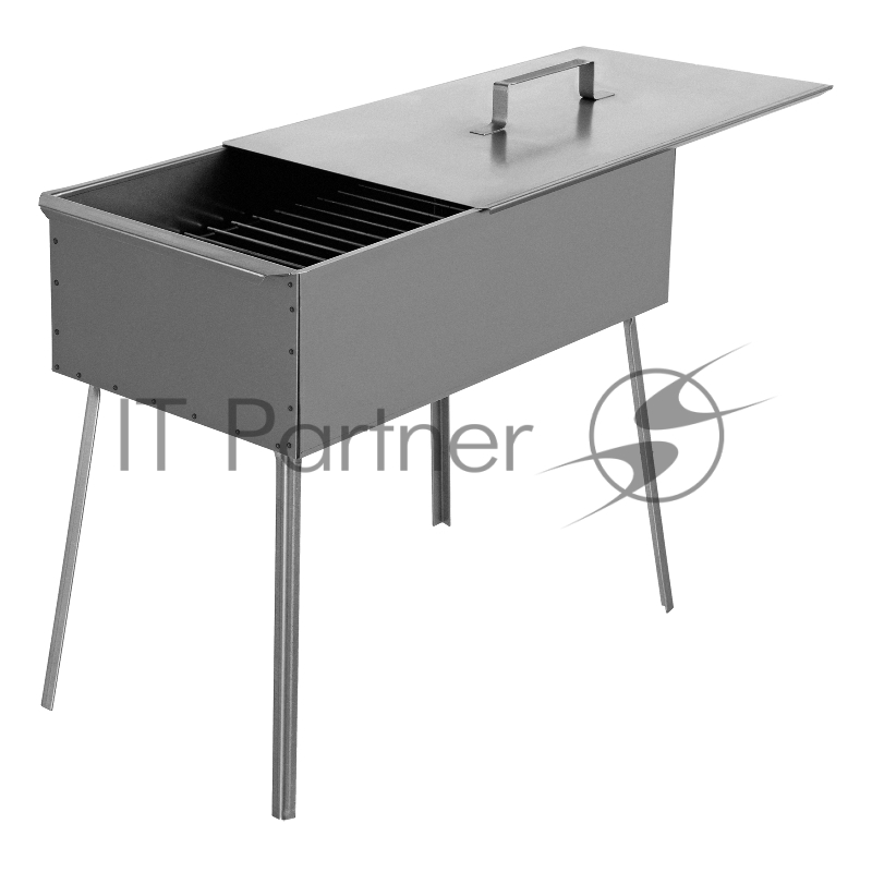 Коптильня двухъярусная 500x270x175 мм, 0,8 мм, с поддоном, на ножках, Россия Camping// Palisad