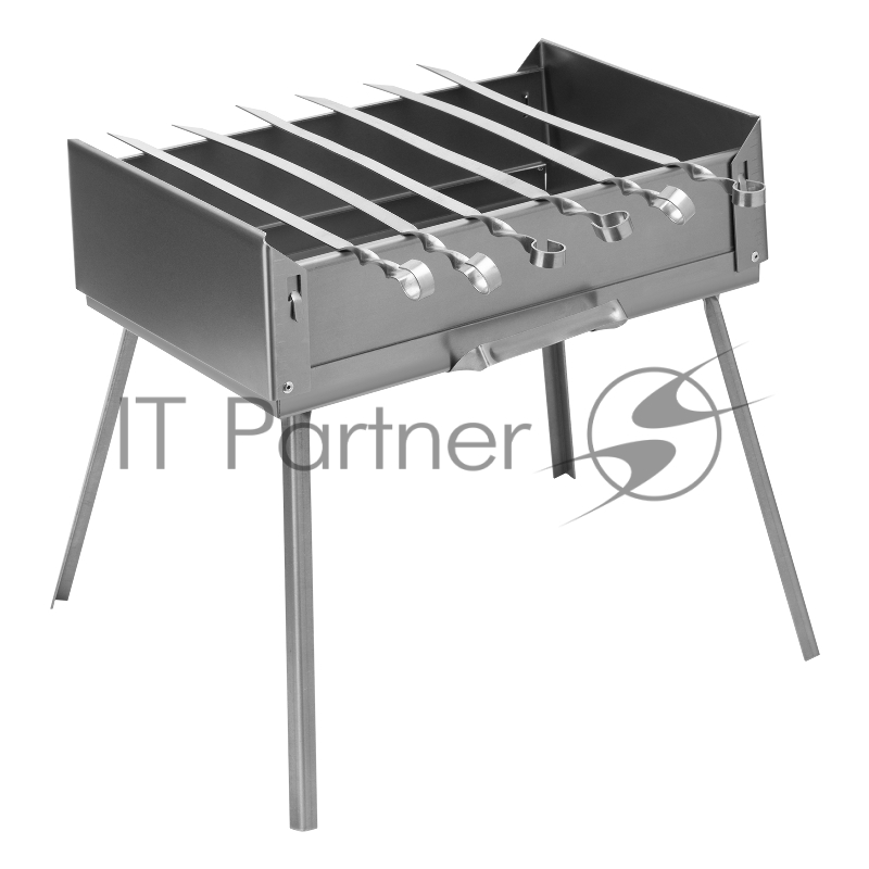 Мангал-дипломат в сумке 410x280x125 мм, 1,5 мм, 6 шампуров в комплекте, Россия Camping// Palisad