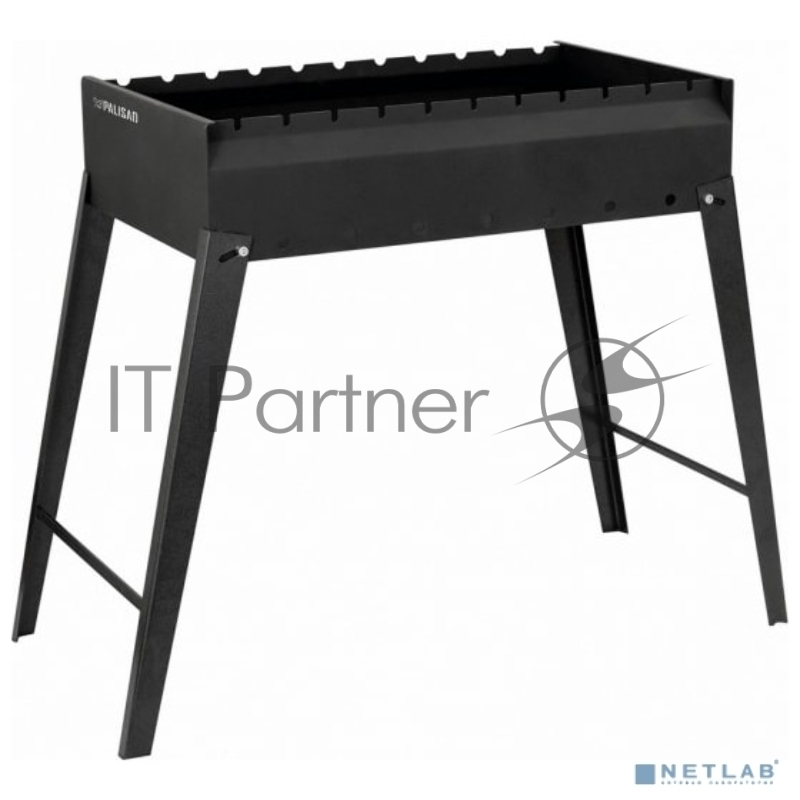 Мангал сварной, 605х375х138/640 мм, сталь 2 мм, Camping// Palisad