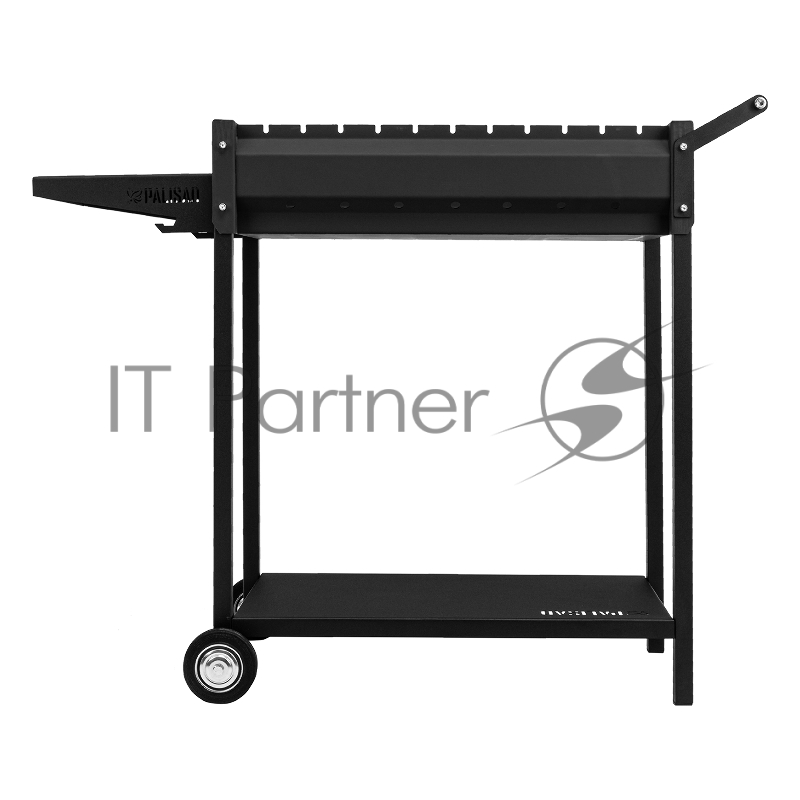 Мангал сварной на колесах, 662х390х152/805 мм, сталь 2 мм, кочерга в комплекте, Camping// Palisad