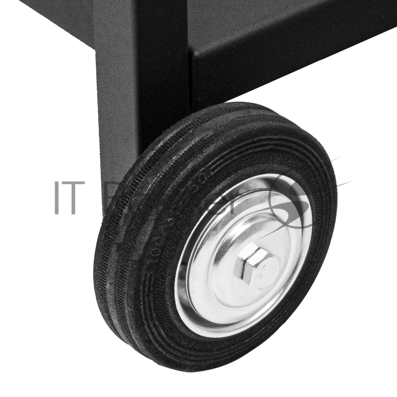 Мангал сварной на колесах, 662х390х152/805 мм, сталь 2 мм, кочерга в комплекте, Camping// Palisad