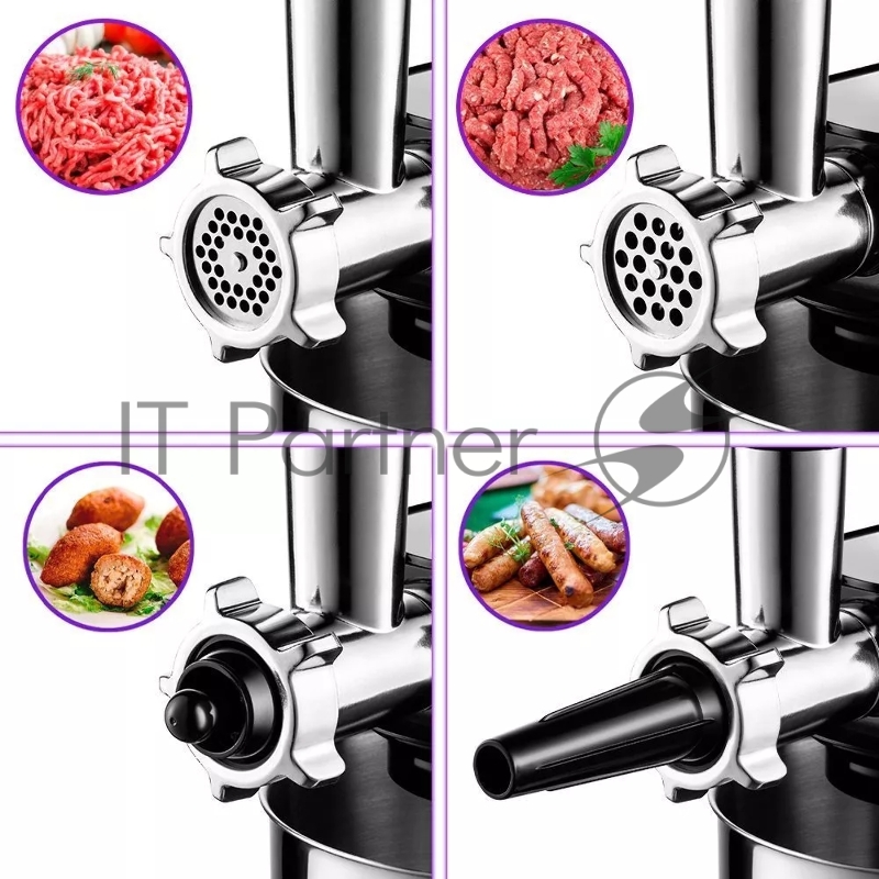 Миксер планетарный Kitfort КТ-3061 1000Вт черный/серебристый