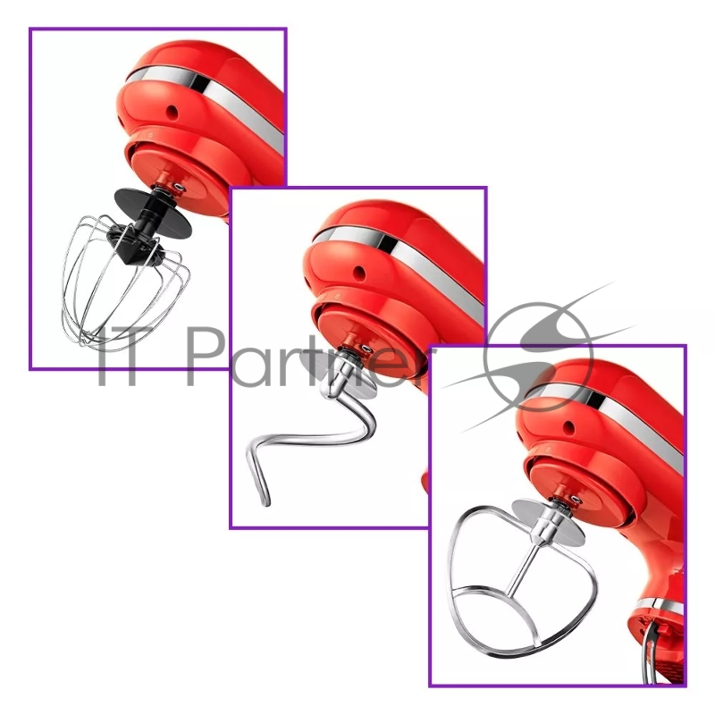 Миксер планетарный Kitfort КТ-3415-3 800Вт красный