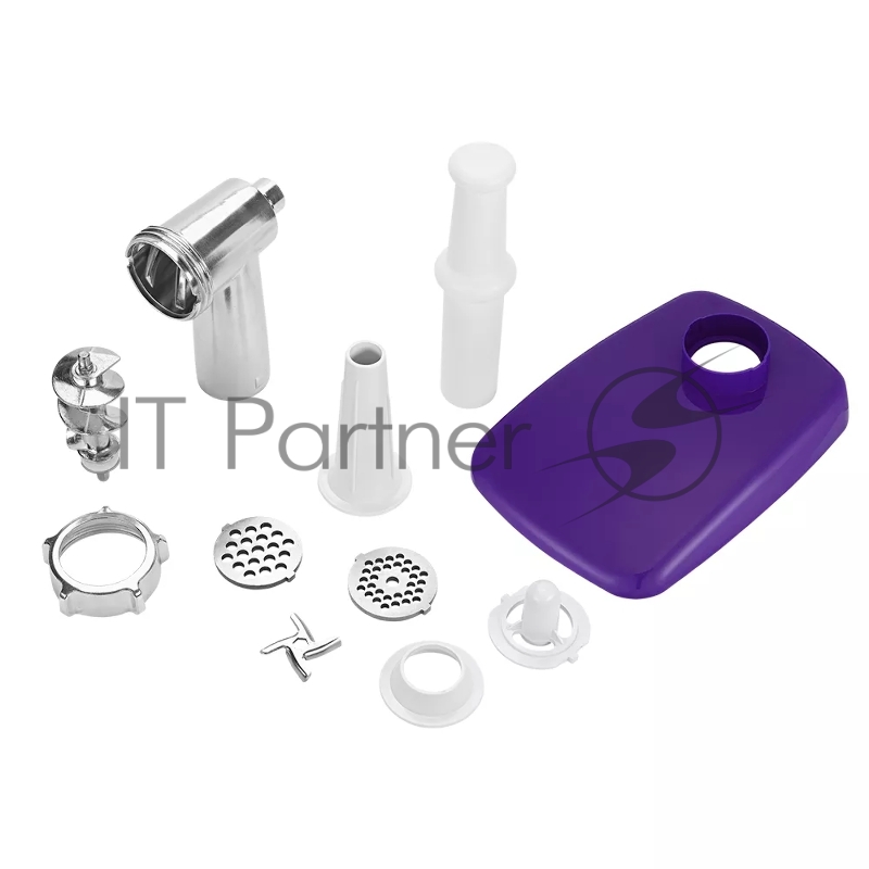 Мясорубка Kitfort КТ-2112-1 1300Вт белый/синий