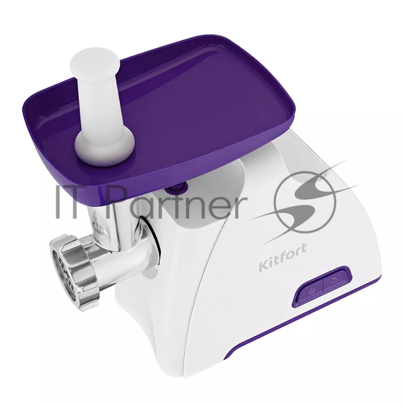 Мясорубка Kitfort КТ-2112-1 1300Вт белый/синий