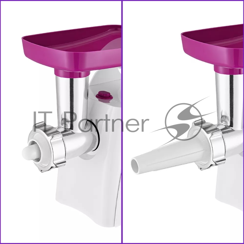 Мясорубка Kitfort КТ-2112-2 1300Вт белый/сиреневый