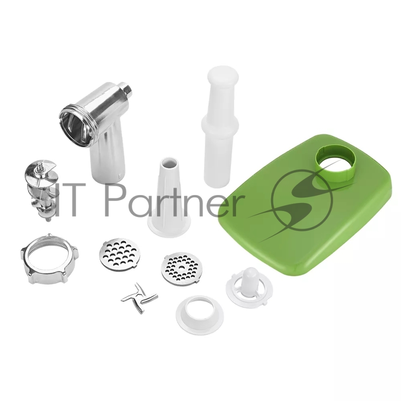 Мясорубка Kitfort КТ-2112-3 1300Вт белый/зеленый