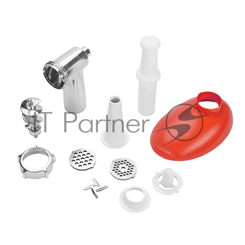 Мясорубка Kitfort КТ-2113-3 1000Вт белый/красный