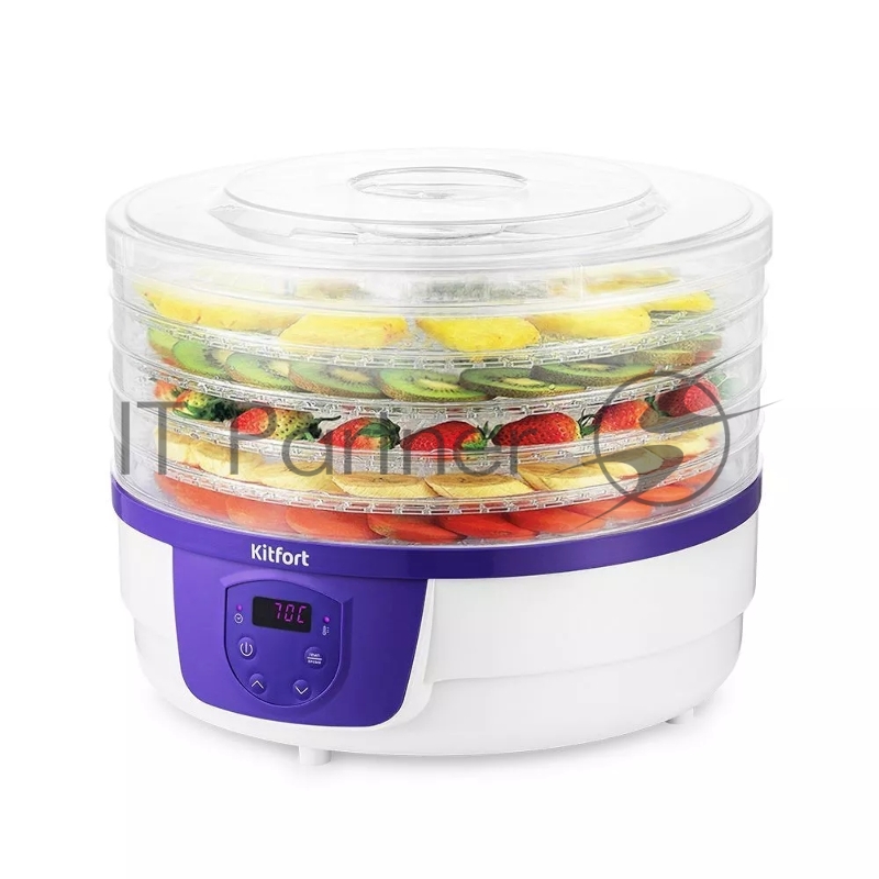 Сушка для фруктов и овощей Kitfort КТ-1929 5под. 250Вт белый
