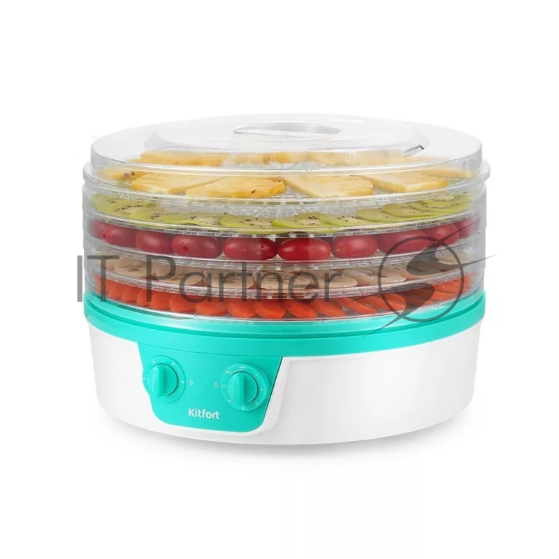 Сушка для фруктов и овощей Kitfort КТ-1935-3 5под. 245Вт белый