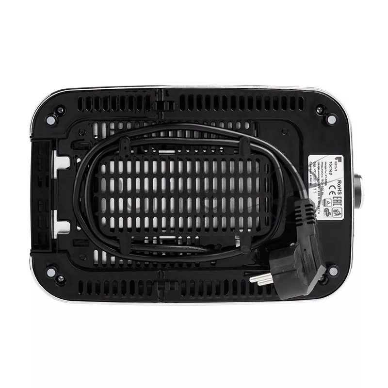 Тостер Kitfort КТ-2086 930Вт черный/серебристый