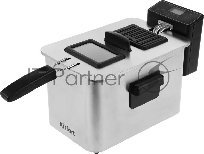 Фритюрница Kitfort КТ-4054 2000Вт серебристый/черный