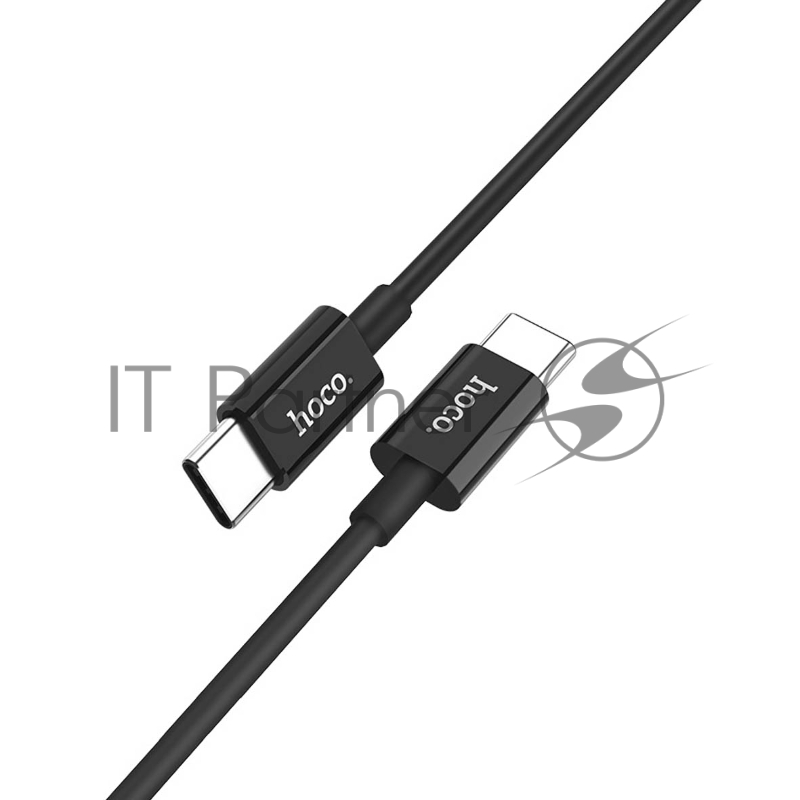 Кабель HOCO Type-C X23 Skilled для Type-C, PD, 3А, 1м, черный