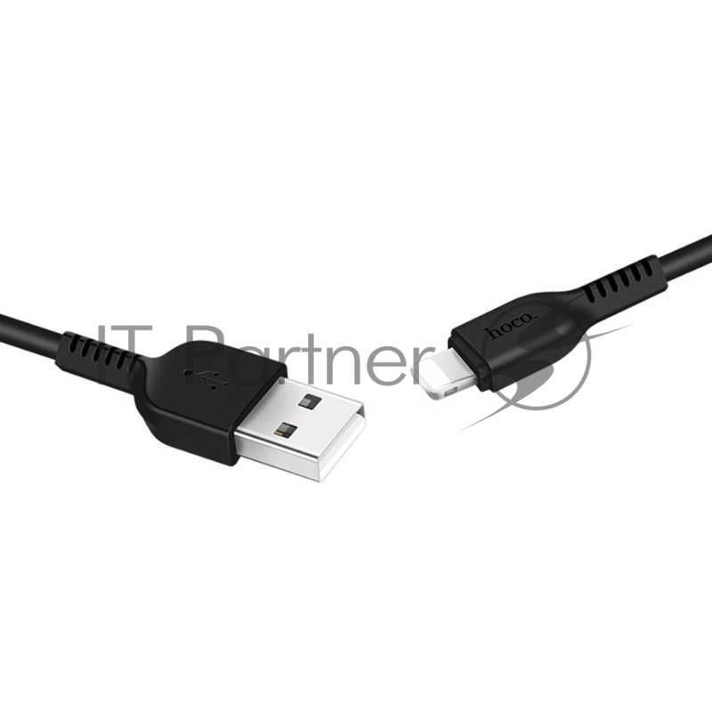 Кабель HOCO USB X20 Flash, USB - Lightning, 2А, 1м, черный