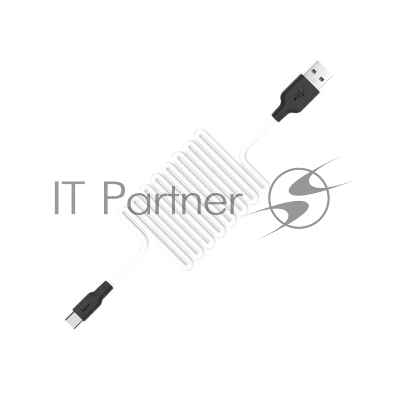 Кабель HOCO USB X21 Silicone, USB - Type-C, 2А, 1 м, белый