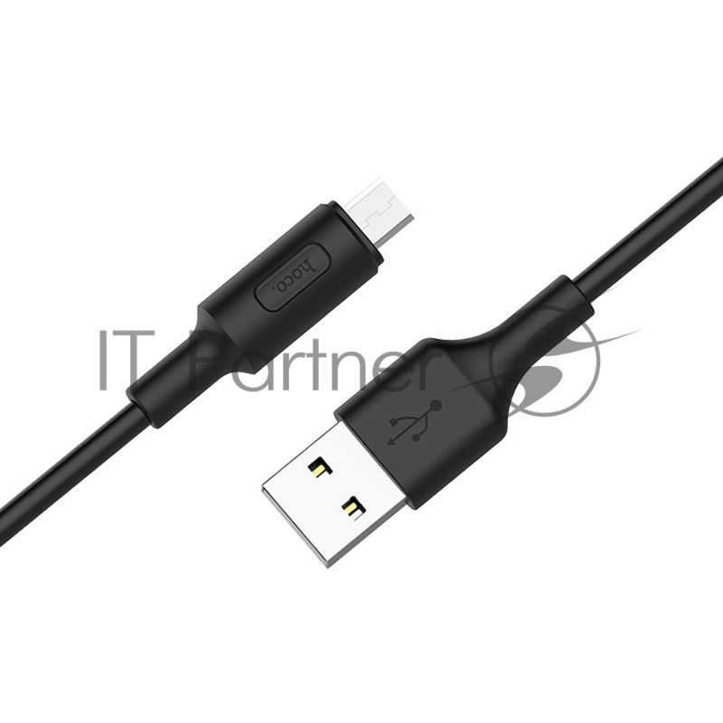Кабель HOCO USB X25 Soarer для Micro USB, 2А, длина 1м, черный