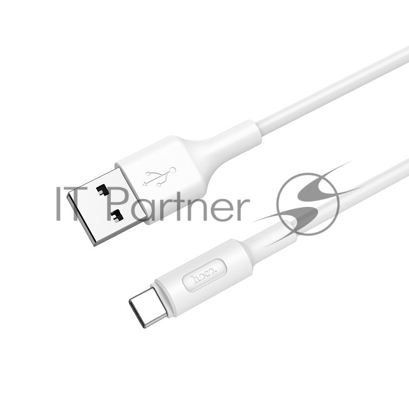Кабель HOCO USB X25 Soarer для Type-C, 2А, длина 1м, белый