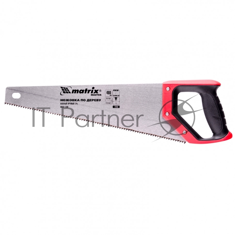 Ножовка по дереву,400 мм,зуб 2D,каленый крупный зуб 5-6 TPI,двухкомп.рук-ка// Matrix