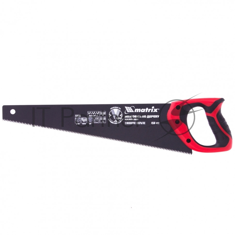 Ножовка по дереву,450 мм,7-8 TPI,зуб-3D,каленый зуб,тефл.покр.полотна,2-х комп..рук-ка// Matrix