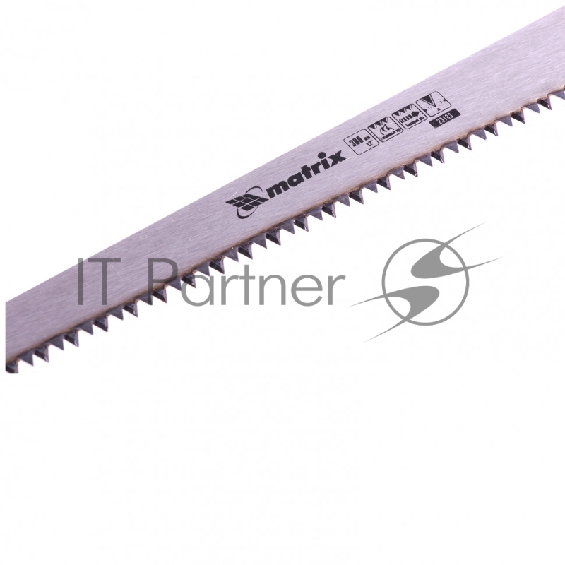 Ножовка по дереву выкружная, 300 мм, каленый зуб, двухкомпонентная рукоятка// Matrix