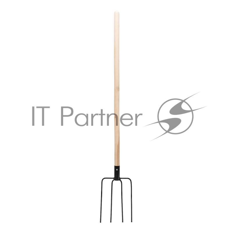 Вилы 4-х рогие, сенные, 210х310х1400 мм, деревянный черенок, Россия// Сибртех