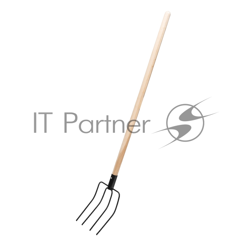 Вилы 4-х рогие, сенные, 210х310х1400 мм, деревянный черенок, Россия// Сибртех