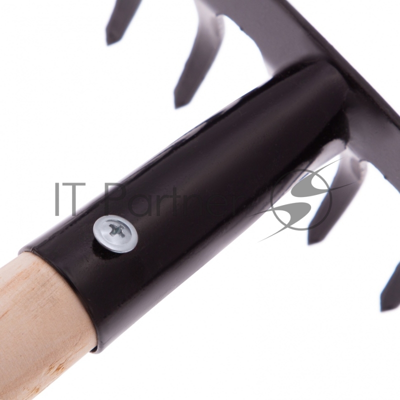 Грабли стальные, 360х1300 мм, 14 прямых зубьев, деревянный черенок, Россия// Сибртех