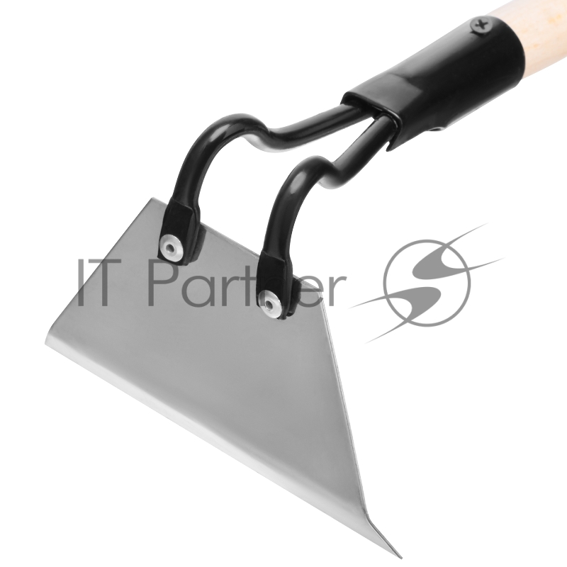 Мотыга, нержавеющая сталь, 150х90х1300 мм, деревянный черенок, Россия// Сибртех