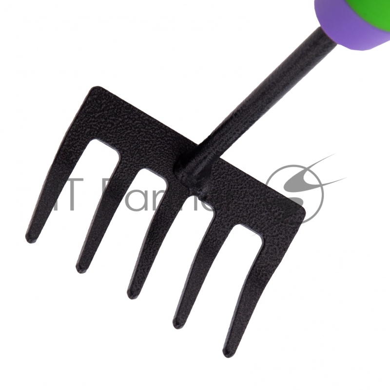 Грабли 5-зубые, 90х265 мм, стальные, обрезиненная эргономичная рукоятка, ERA// Palisad