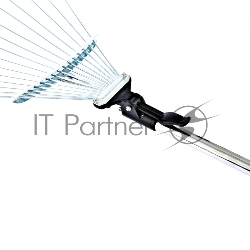 Грабли веерные стальные, 190-520х1200-1500 мм, 15 зубьев, раздвижные, стальной черенок// Palisad