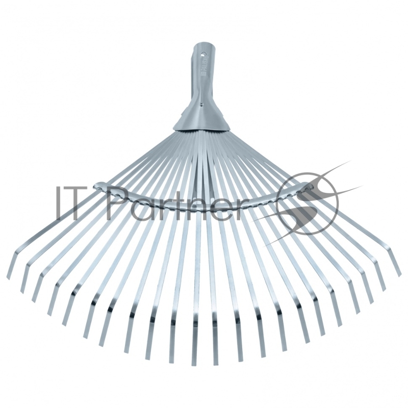 Грабли веерные стальные, 300-480 мм, 22 плоских зуба, оцинкованные,раздвижные, без черенка// Palisad