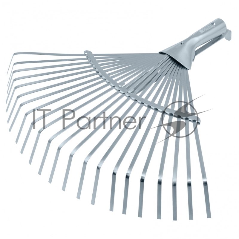 Грабли веерные стальные, 300-480 мм, 22 плоских зуба, оцинкованные,раздвижные, без черенка// Palisad