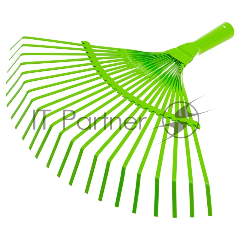 Грабли веерные стальные, 425 мм, 22 плоских зуба, эмалированные, без черенка// Palisad