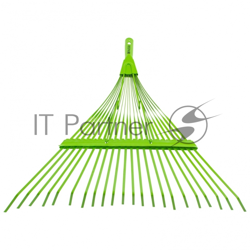 Грабли веерные стальные, 565 мм, 22 плоских зуба, эмалированные, усиленные, без черенка// Palisad