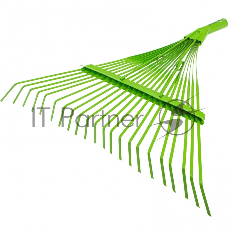 Грабли веерные стальные, 565 мм, 22 плоских зуба, эмалированные, усиленные, без черенка// Palisad