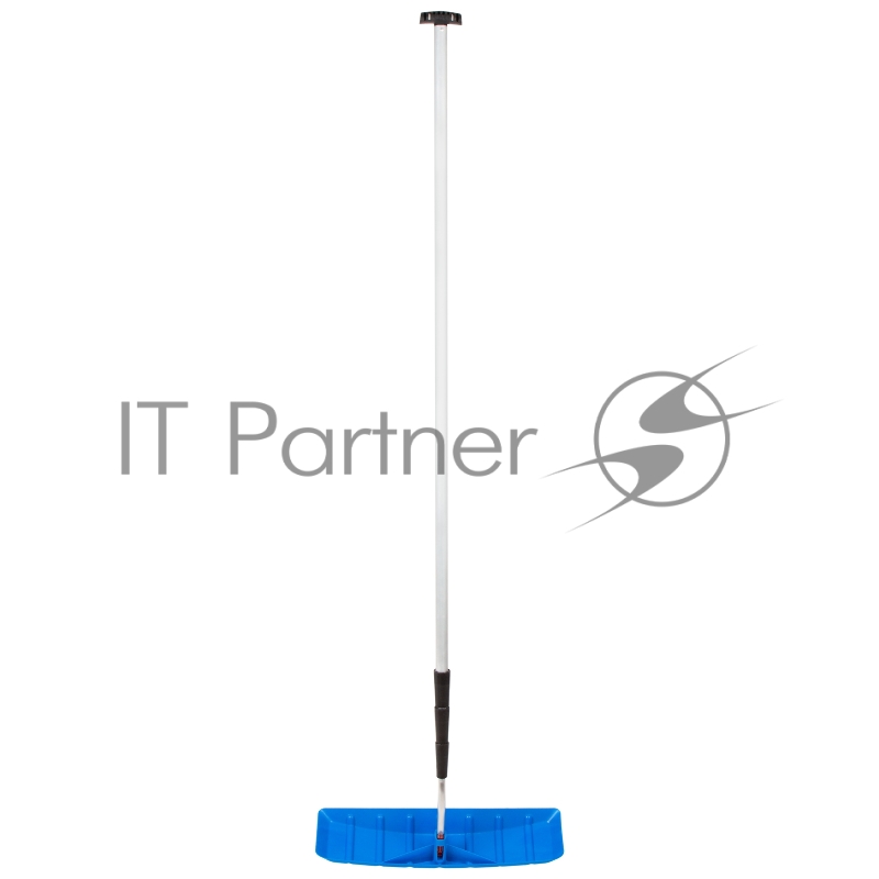 Скребок для уборки снега с крыш 610х140 мм, алюминиевая телескоп. рукоятка, длина 2-6 м// Россия