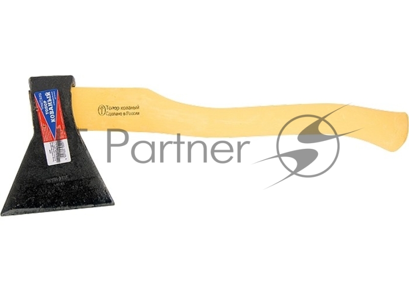 Топор кованный, в сборе, 1400/1650 г, деревянное топорище, 500 мм, Б3, (Труд) г. Вача// Россия