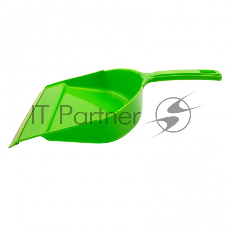 Набор: совок с кромкой 330x225 мм и щетка-сметка 285 мм, зеленый, Home// Palisad