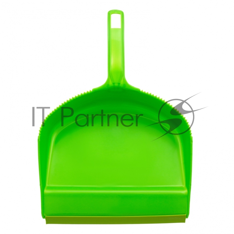 Набор: совок с кромкой 330x225 мм и щетка-сметка 285 мм, зеленый, Home// Palisad