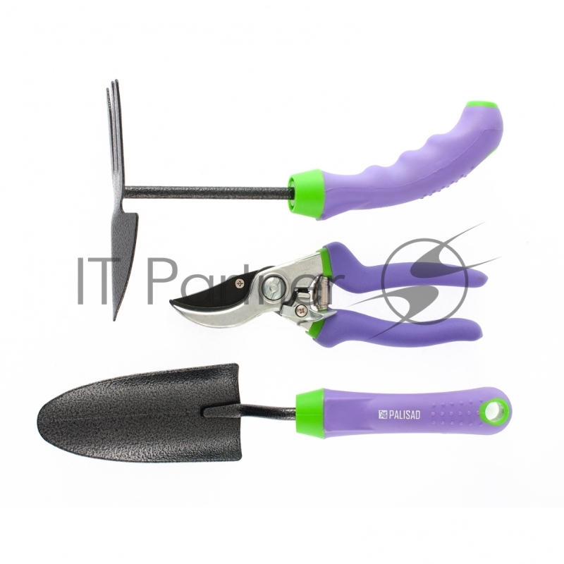 Набор садового инструмента, обрезиненные эргономичные рукоятки, 3 предмета, ERA// Palisad