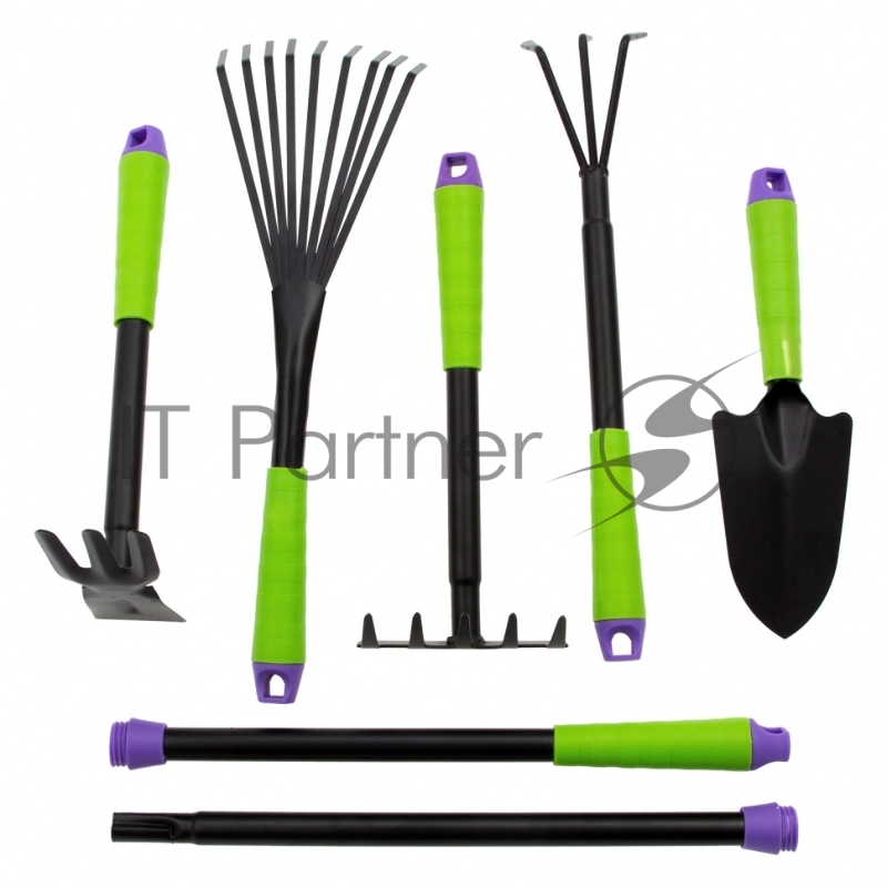 Набор садового инструмента, пластиковые рукоятки, 7 предметов// Palisad