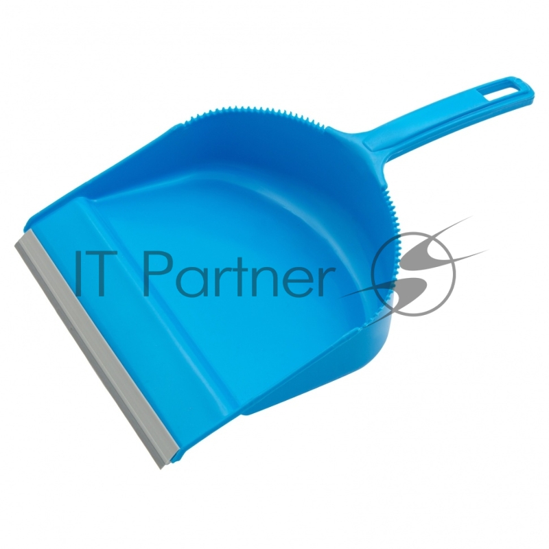 Набор: совок с кромкой 330x225 мм и щетка-сметка 285 мм, голубой, Home// Palisad
