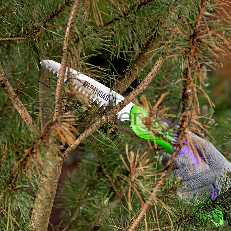 Пила садовая складная, 150 мм рабочая часть, пластиковая обрезиненная рукоятка// Palisad