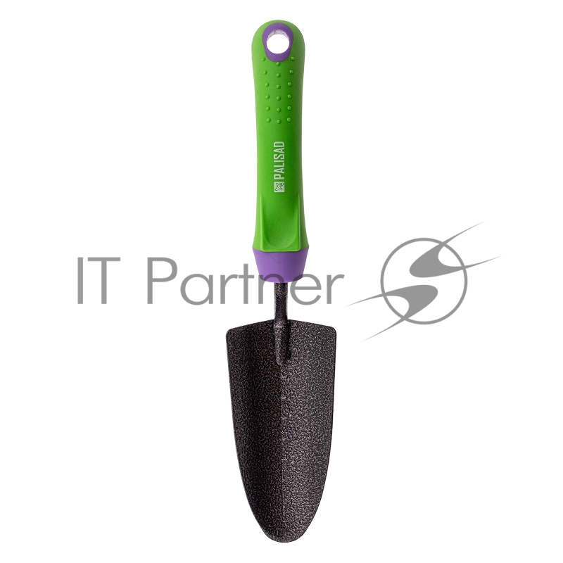 Совок посадочный узкий, 65х300 мм, стальной, обрезиненная эргономичная рукоятка, ERA// Palisad