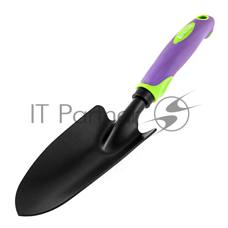 Совок посадочный широкий, 85х335 мм, стальной, обрезиненная эргономичная рукоятка, LSR1// Palisad