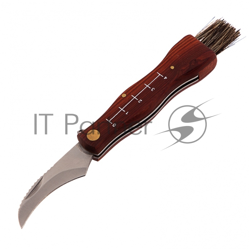 Нож грибника складной, 145 мм, деревянная рукоятка// Palisad