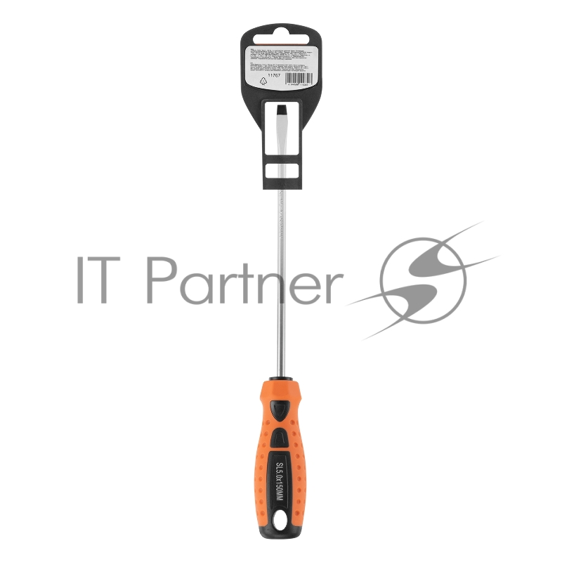 Отвертка Point, SL5,0 х 150 мм, 2-х компонентная рукоятка// Sparta