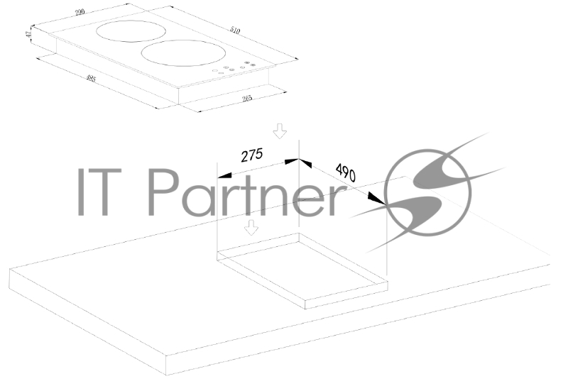 Стеклокерамическая панель Weissgauff HV 32 BA